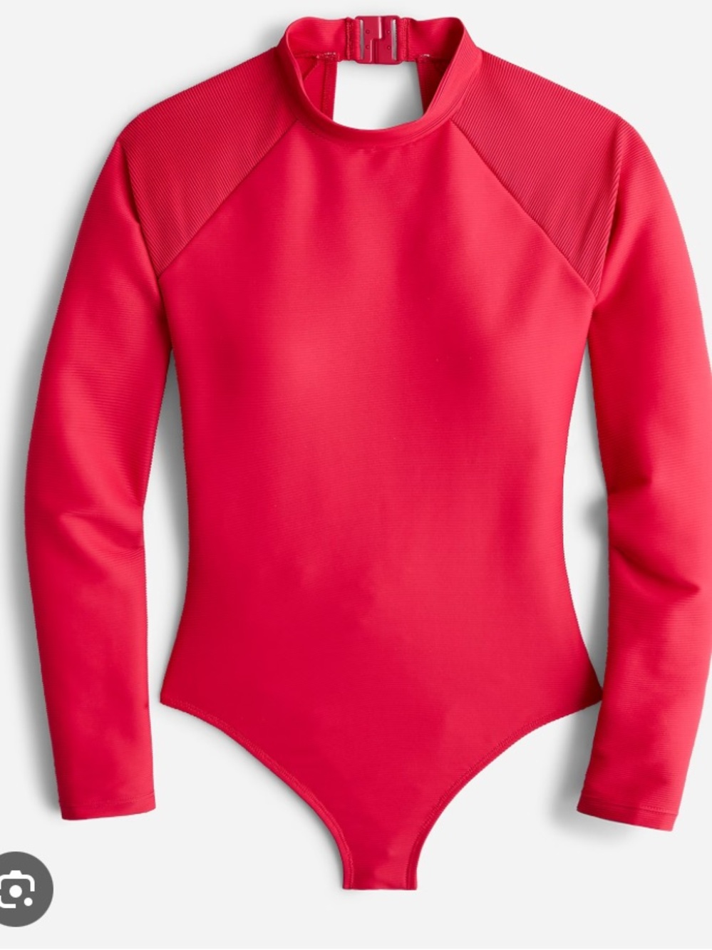 NWOT JCrew Active Longsleeve Ribbed One Piece Bathing Suit Size 8